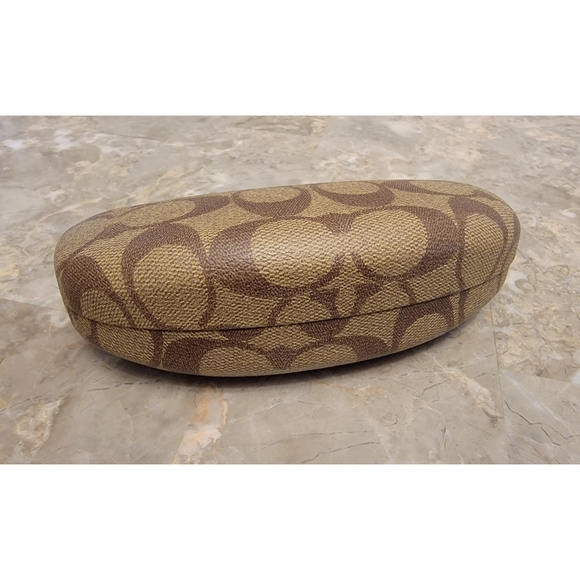 Authentic Coach Hard Eye Glasses Case With Matching Cleaning Cloth - Picture 2 of 5